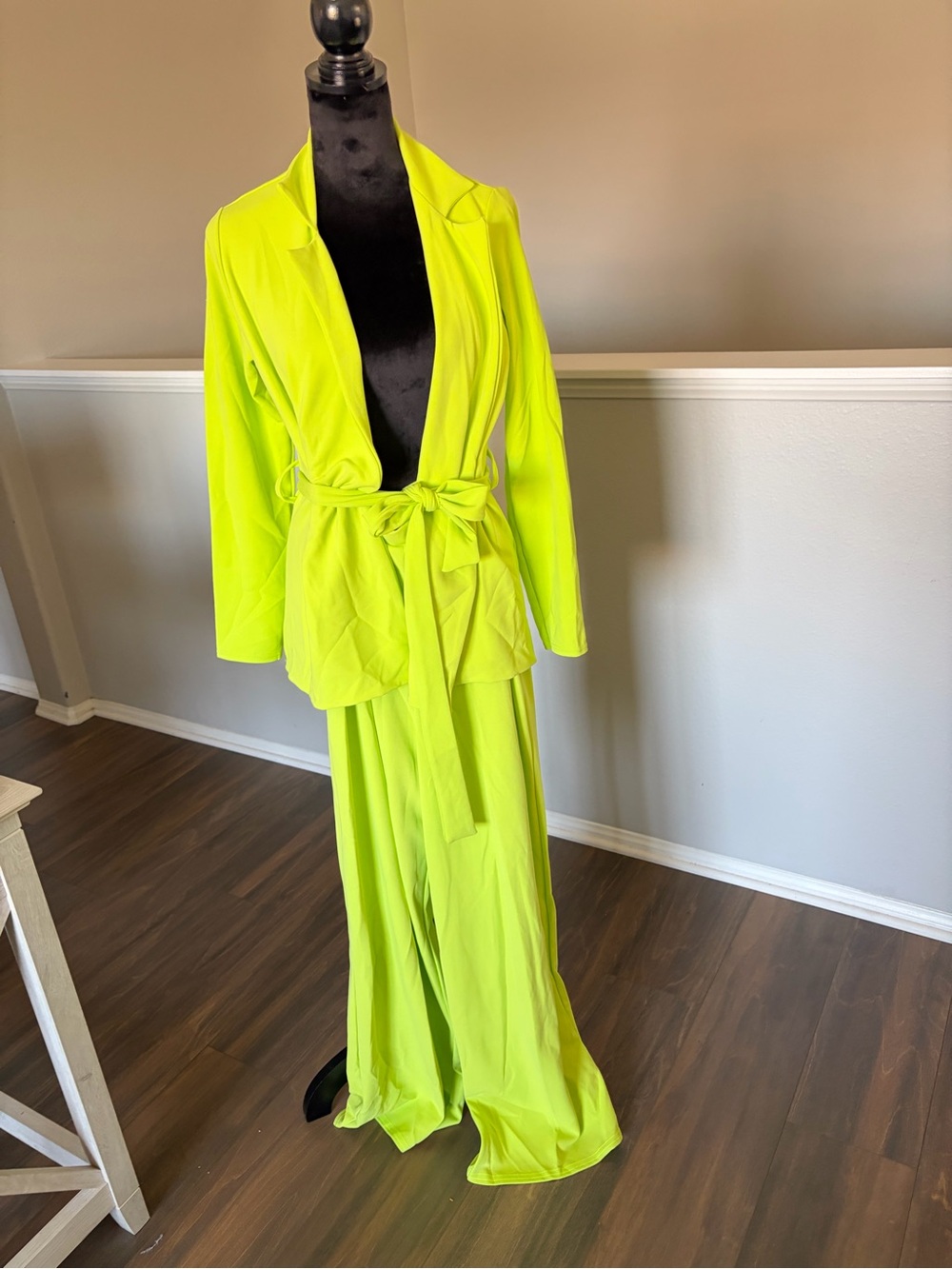 Missguided Neon Yellow Belted Jumpsuit